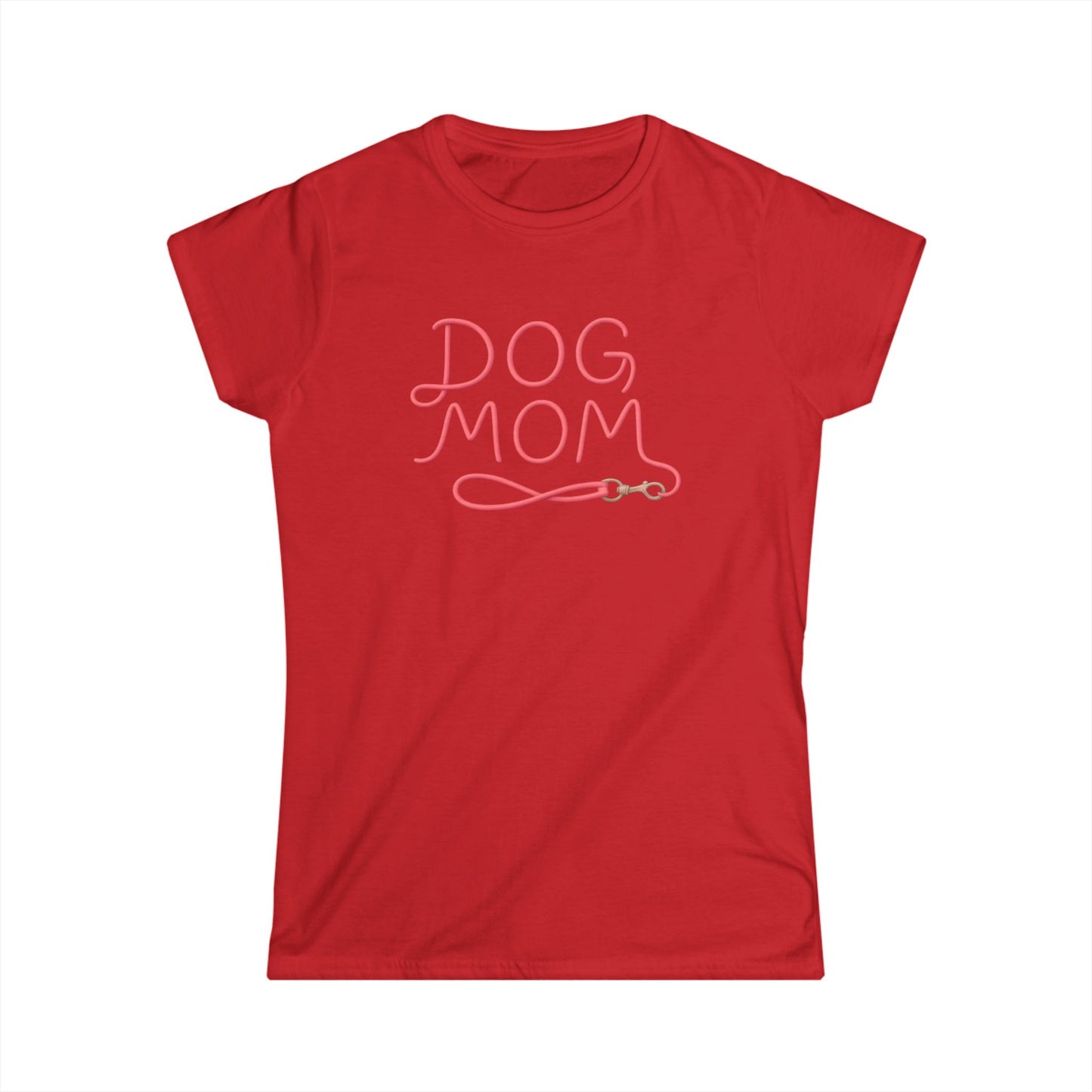 Dog Mom Softstyle Tee, Dog Lover Shirt, Pet Parent Gift, Casual Dog Mom Apparel, Birthday Gift for Dog Owners