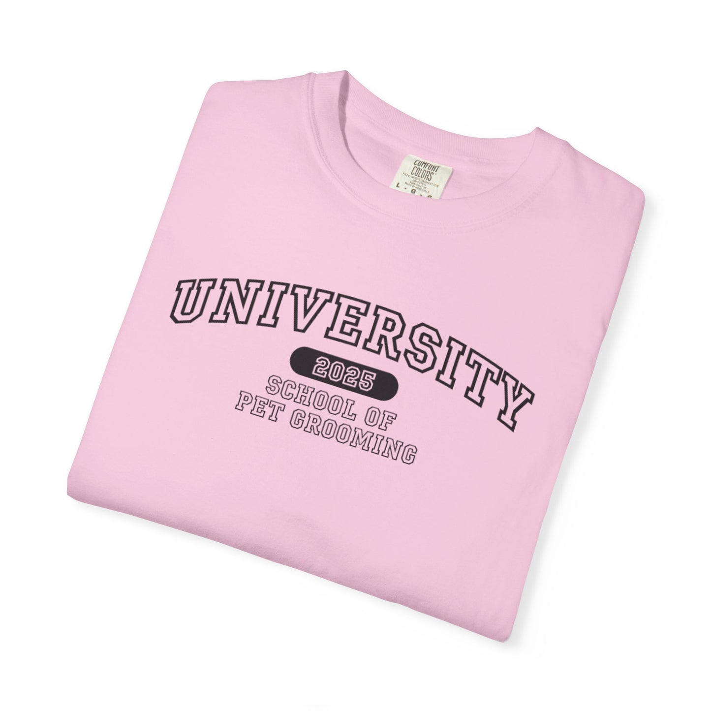 University School of Pet Grooming Unisex Garment-Dyed T-Shirt - University Style