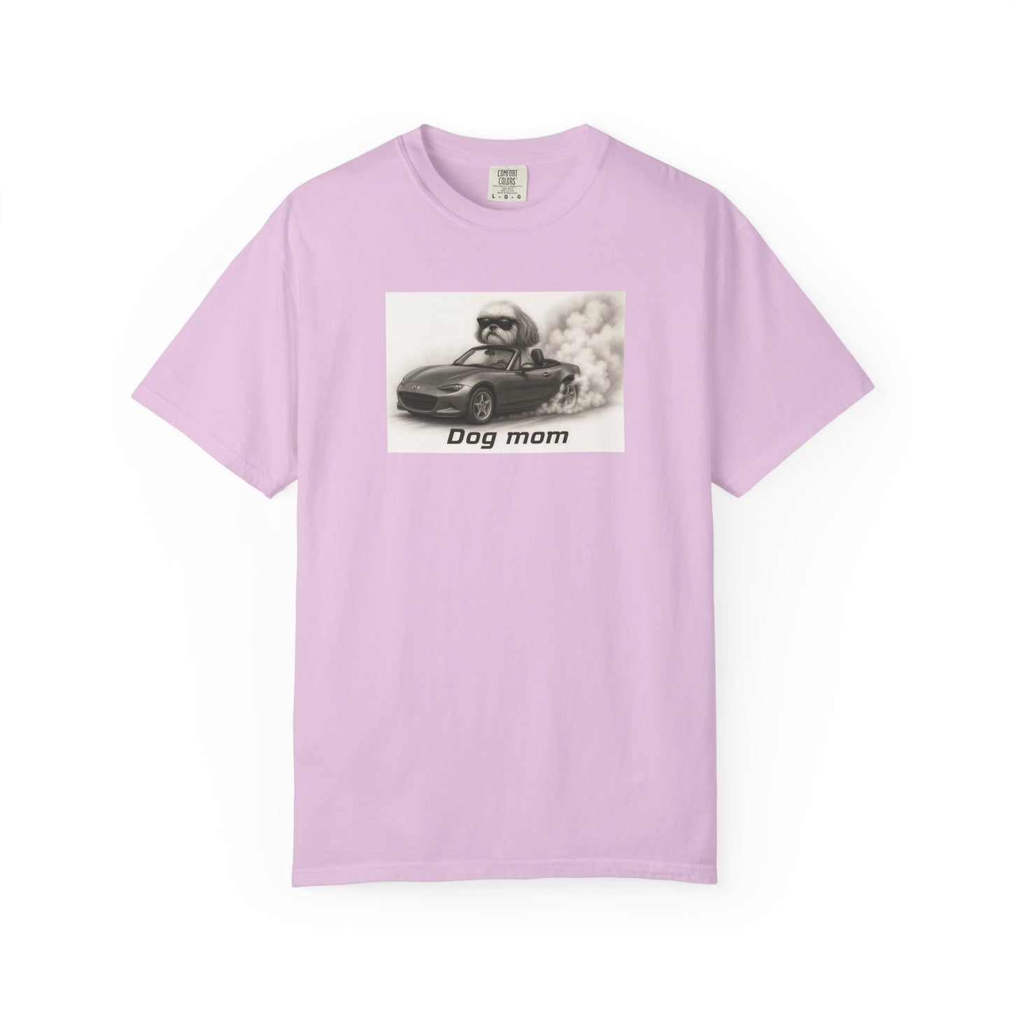 Dog Mom - Shih Tzu - “Cool Dogs in Cool Cars” T-Shirt Collection
