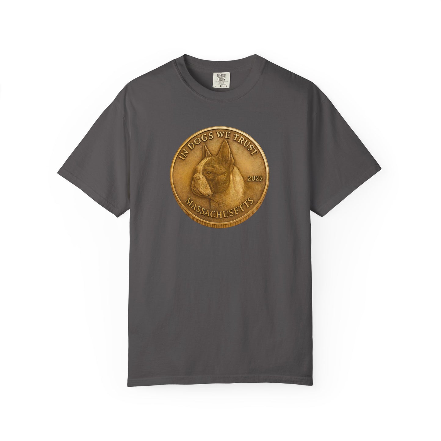 Massachusetts State Coin T-Shirt Collection - Proud Dog Breed Illustrations