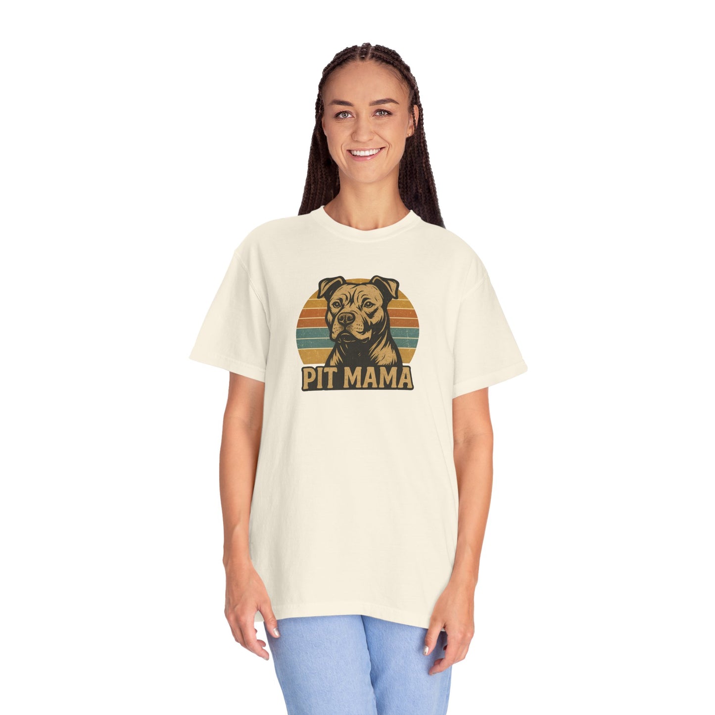 Retro Pit Mama T-Shirt , Pitbull