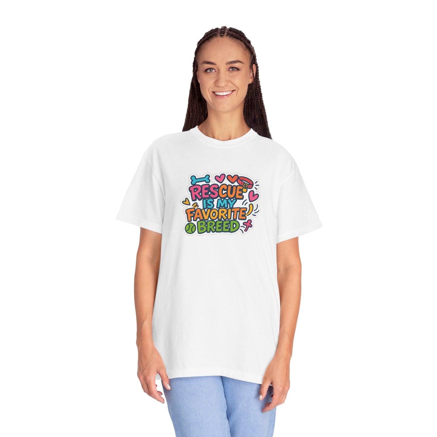 Rescue is my favorite breed -Dog Lover T-Shirt