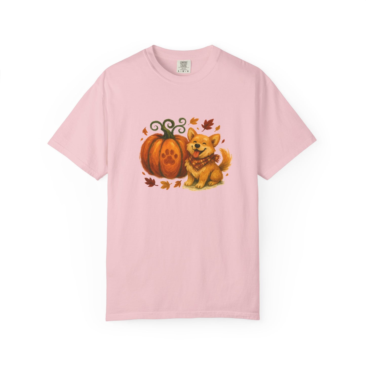 Autumn Corgi with a Pumpkin T-Shirt