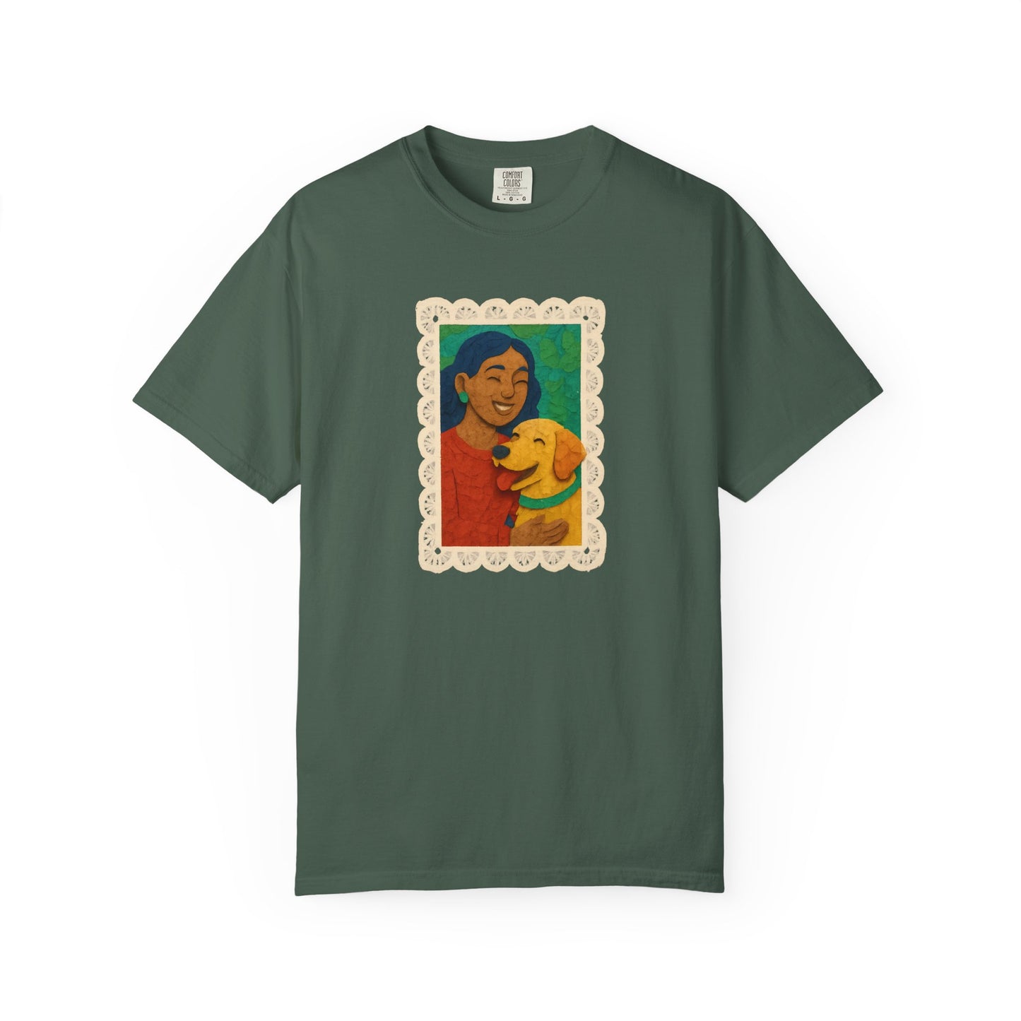 Dog Mom T-shirt - Unisex Garment-Dyed Tee for Dog Lovers