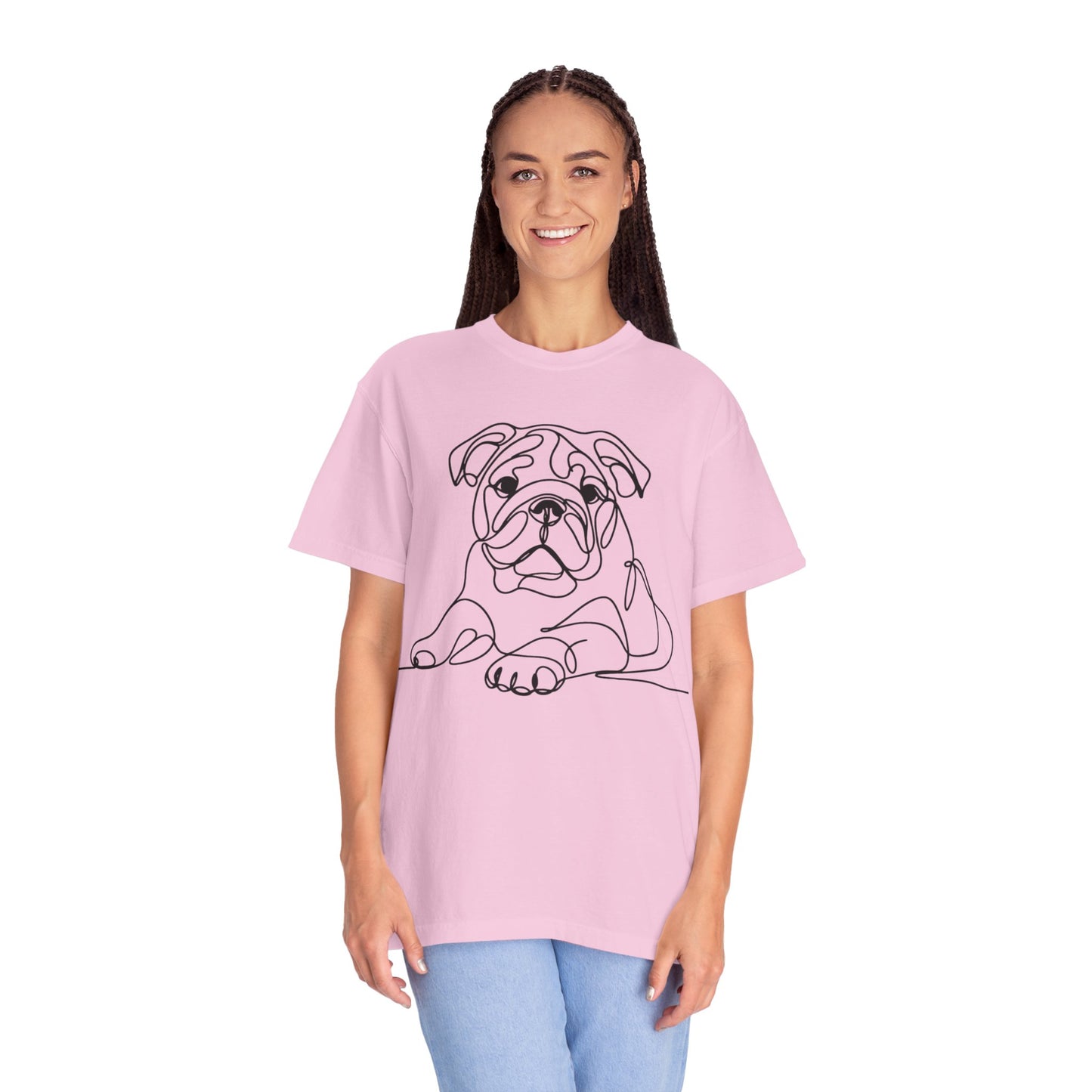 Bulldog Line Art Unisex T-Shirt - Perfect for Dog Lovers & Casual Days