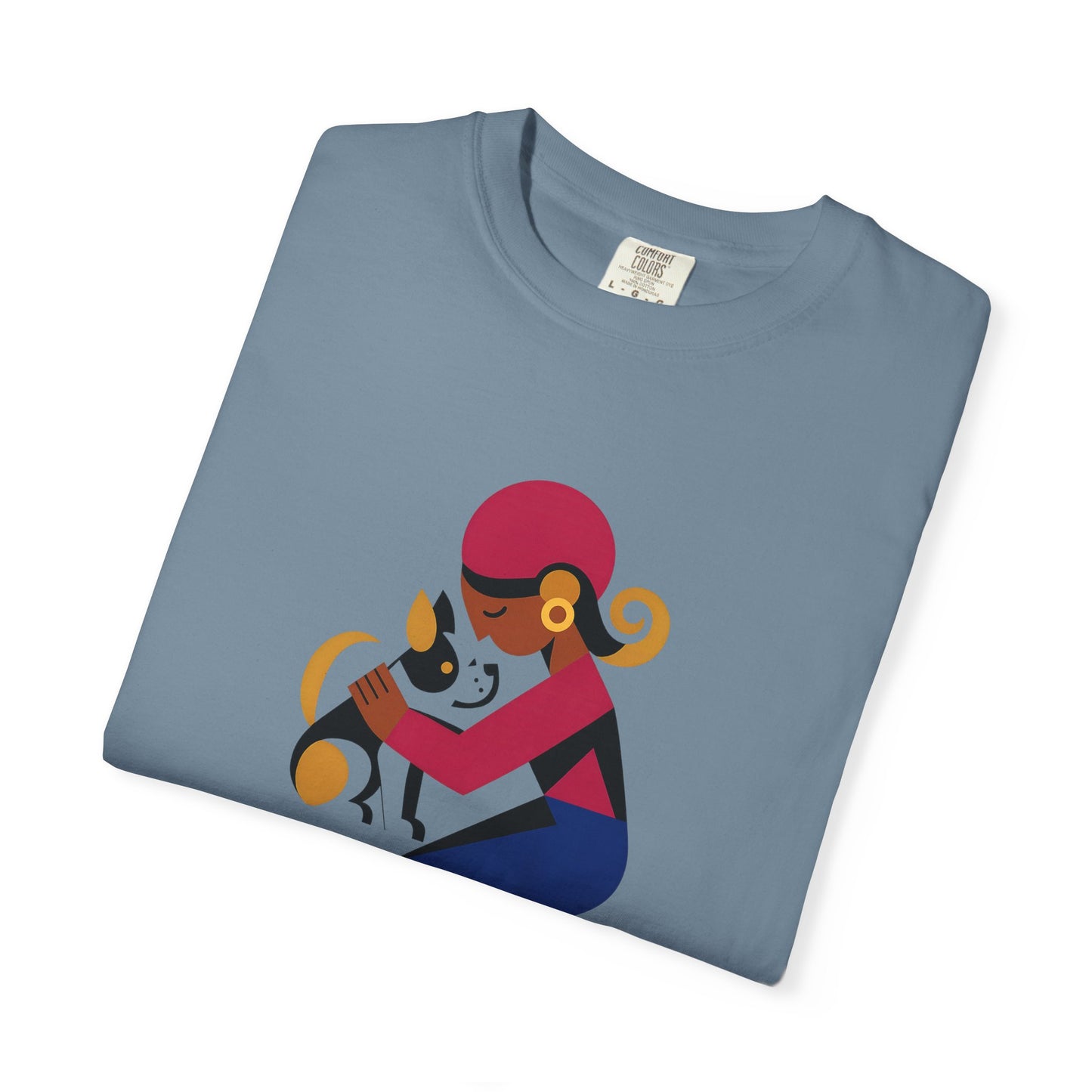 Dog Mom Garment-Dyed T-Shirt, Gift for Dog Lovers, Casual Wear, Pet Owner Apparel, Mother's Day Gift, Animal Lover Tee