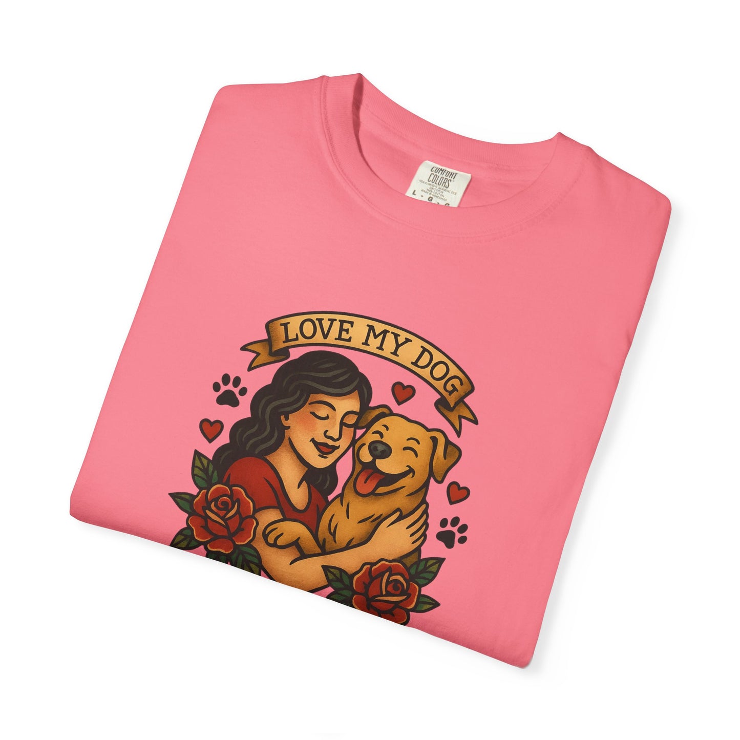 Love My Dog T-Shirt, Cute Dog Lover Tee, Pet Owner Gift, Adoption Awareness Shirt, Casual Everyday Wear