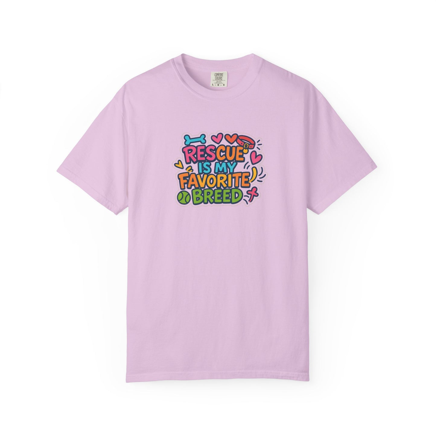 Rescue is my favorite breed -Dog Lover T-Shirt