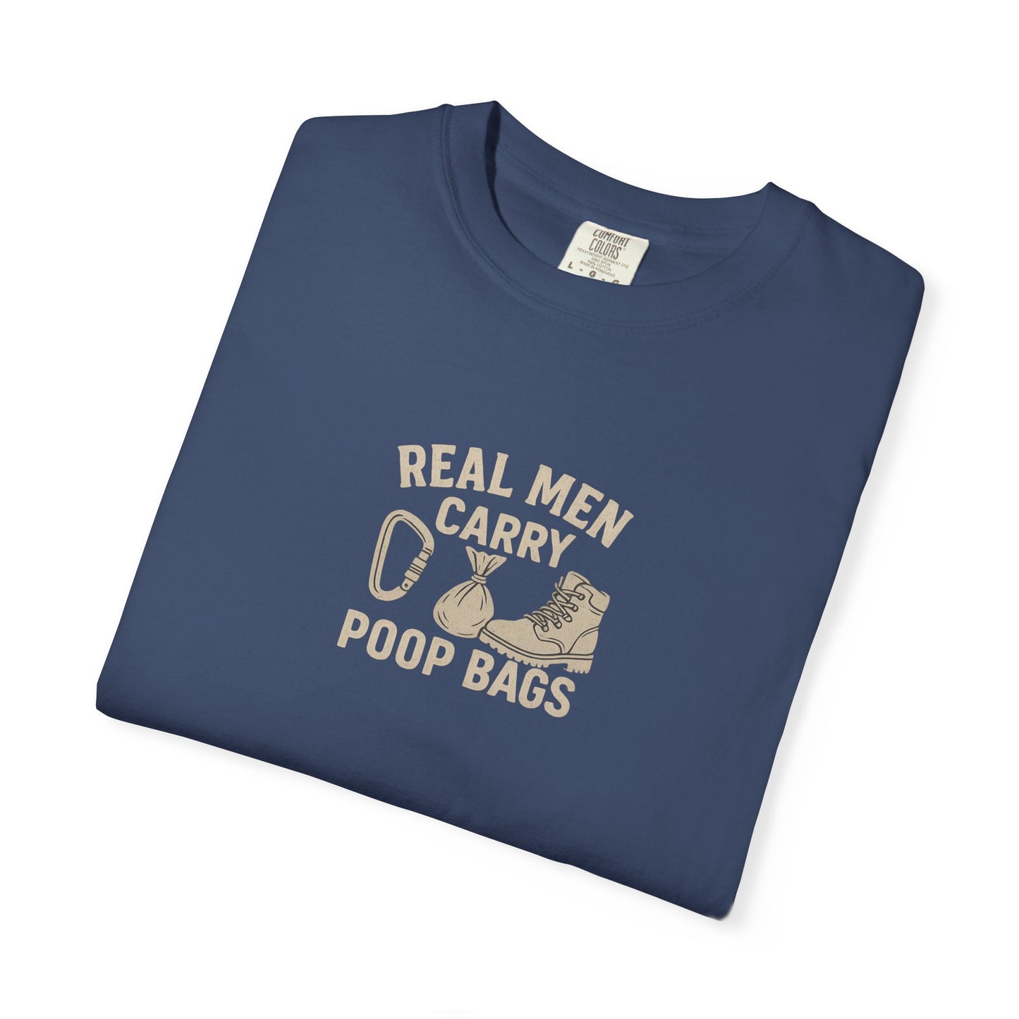 Real Men Carry Poop Bags Dog Dad T-Shirt