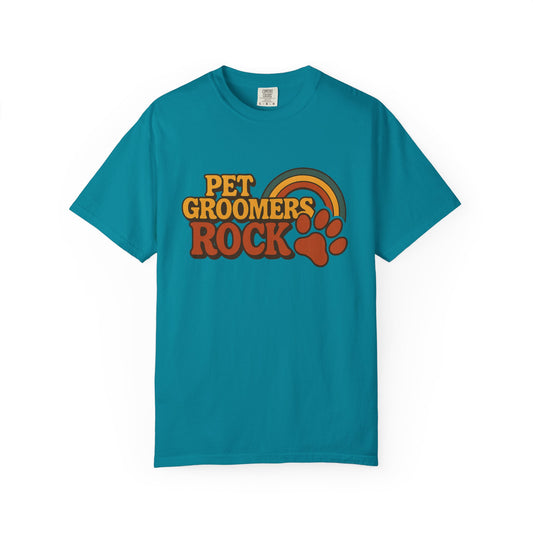 Pet Groomers Rock Unisex Garment-Dyed T-Shirt - Fun & Stylish Tee for Animal Lovers