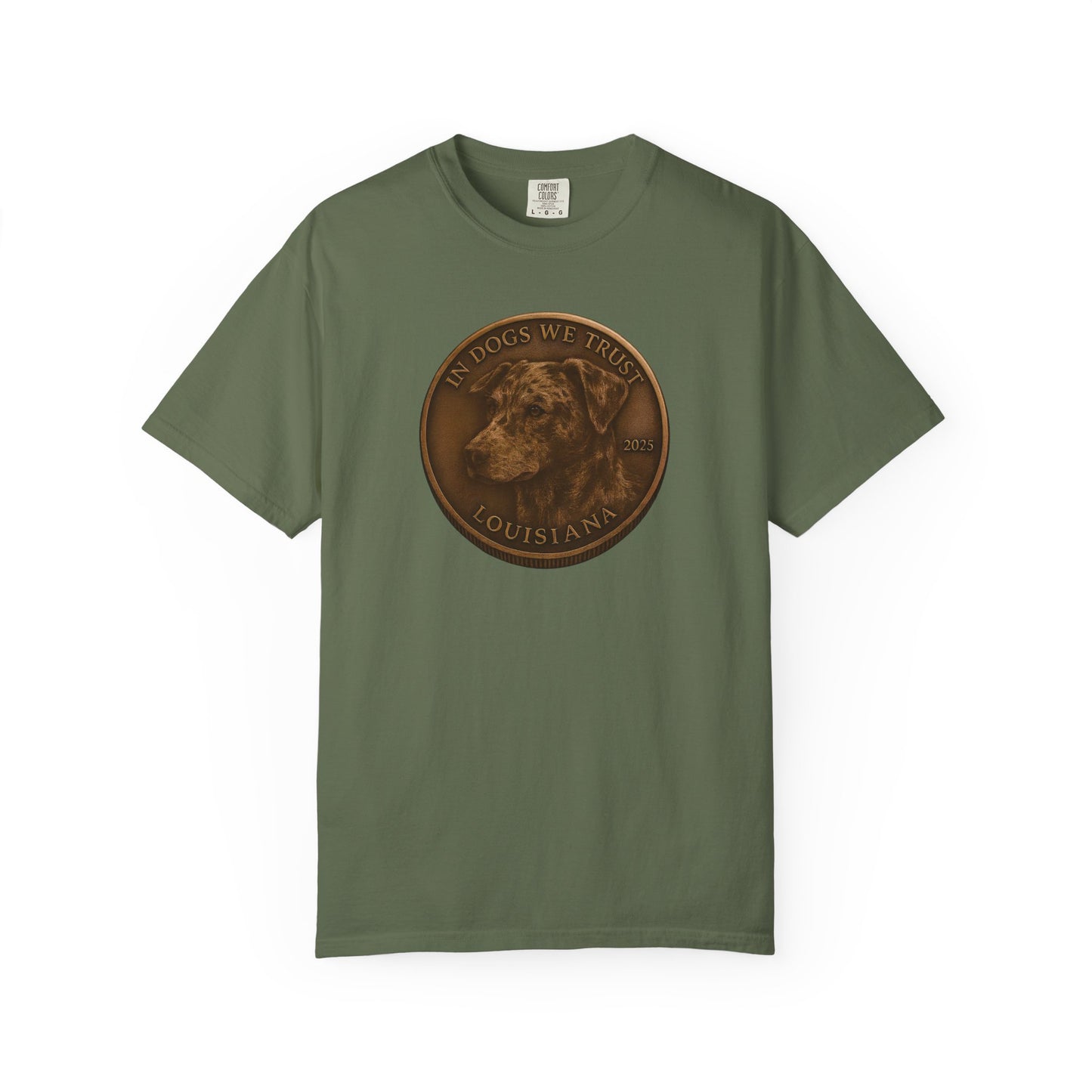 Louisiana State Coin T-Shirt Collection - Proud Dog Breed Illustrations