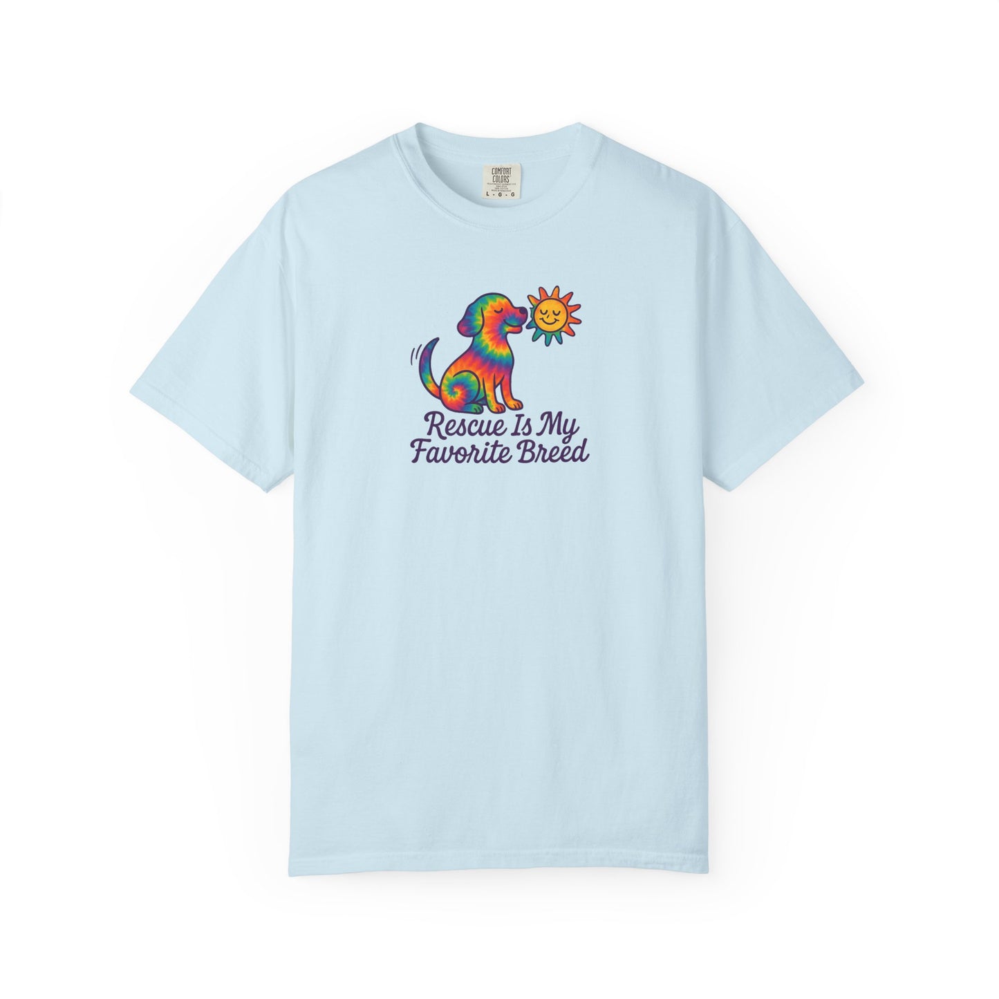Rescue Dog Lover T-shirt, Unisex Garment-Dyed T-shirt, Animal Rescue Tee, Pet Adoption Shirt, Cute Dog T-shirt, Gift for Dog Lovers