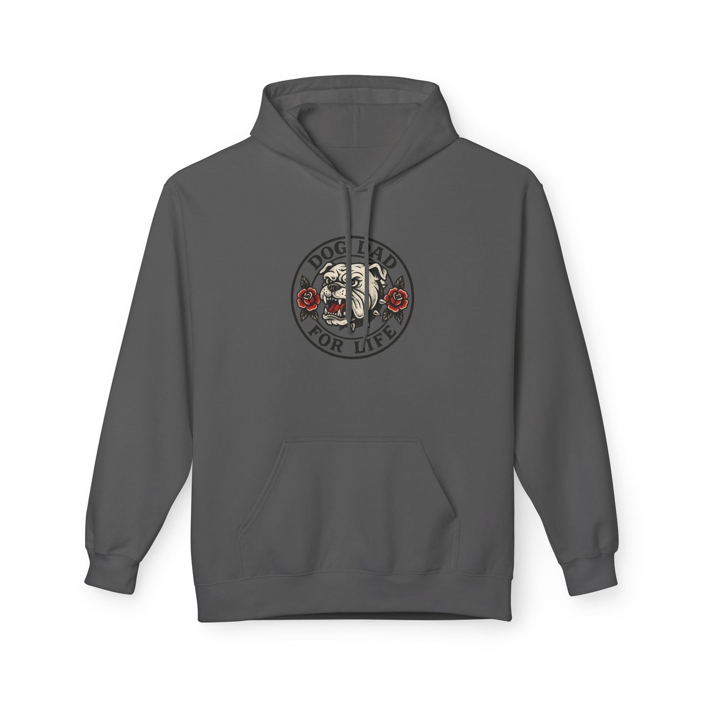 Dog Dad Fleece Hoodie, Unisex Softstyle Hooded Sweatshirt, Perfect Gift for Dog Lovers, Comfortable and Stylish