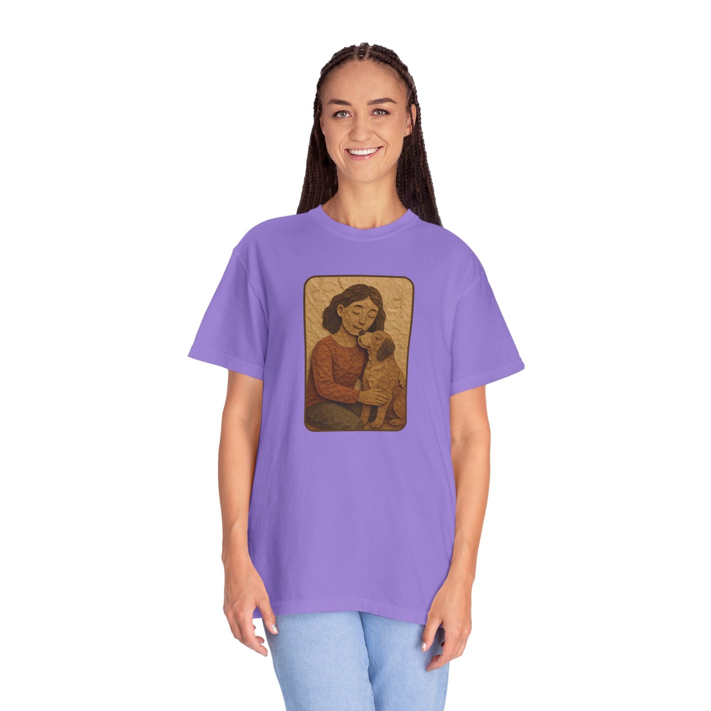 Dog Mom T-shirt - Unisex Garment-Dyed Tee for Pet Lovers