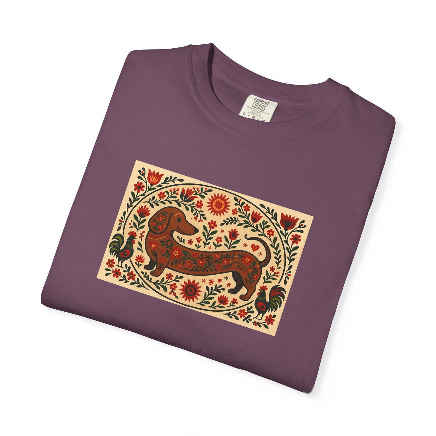 Dachshund Folk Art T-Shirt