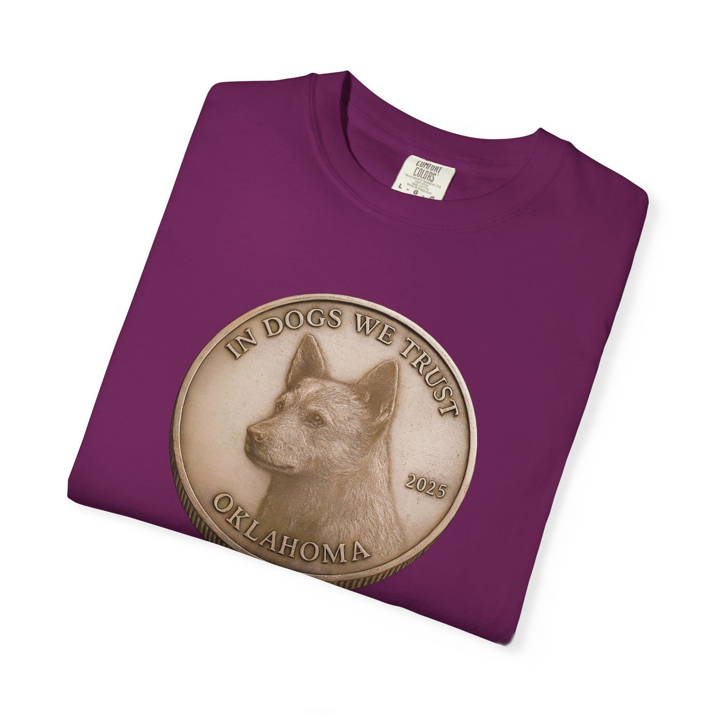 Oklahoma State Coin T-Shirt Collection - Proud Dog Breed Illustrations