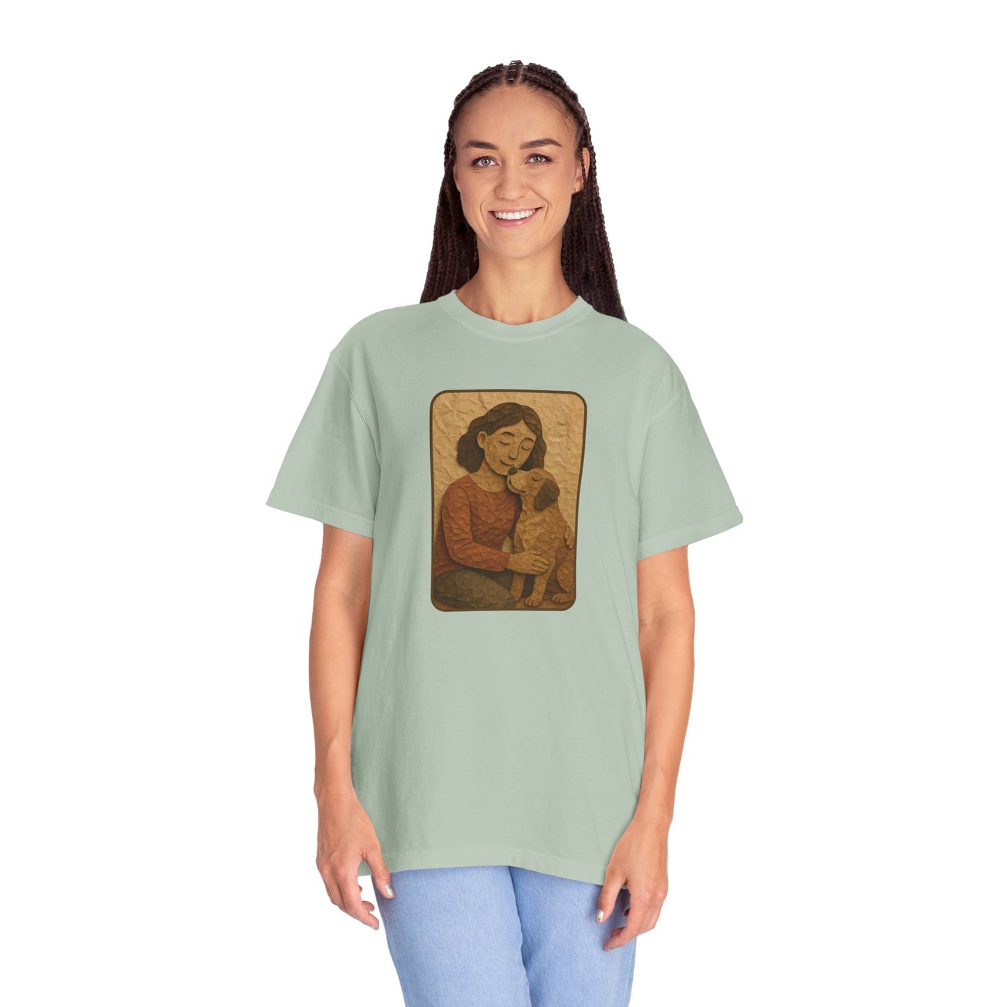 Dog Mom T-shirt - Unisex Garment-Dyed Tee for Pet Lovers