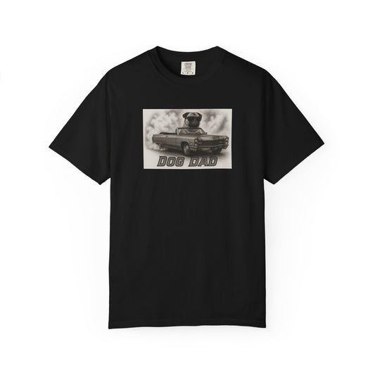 Dog Dad -Pug - Cool Dogs in Cool Cars T-Shirt Collection