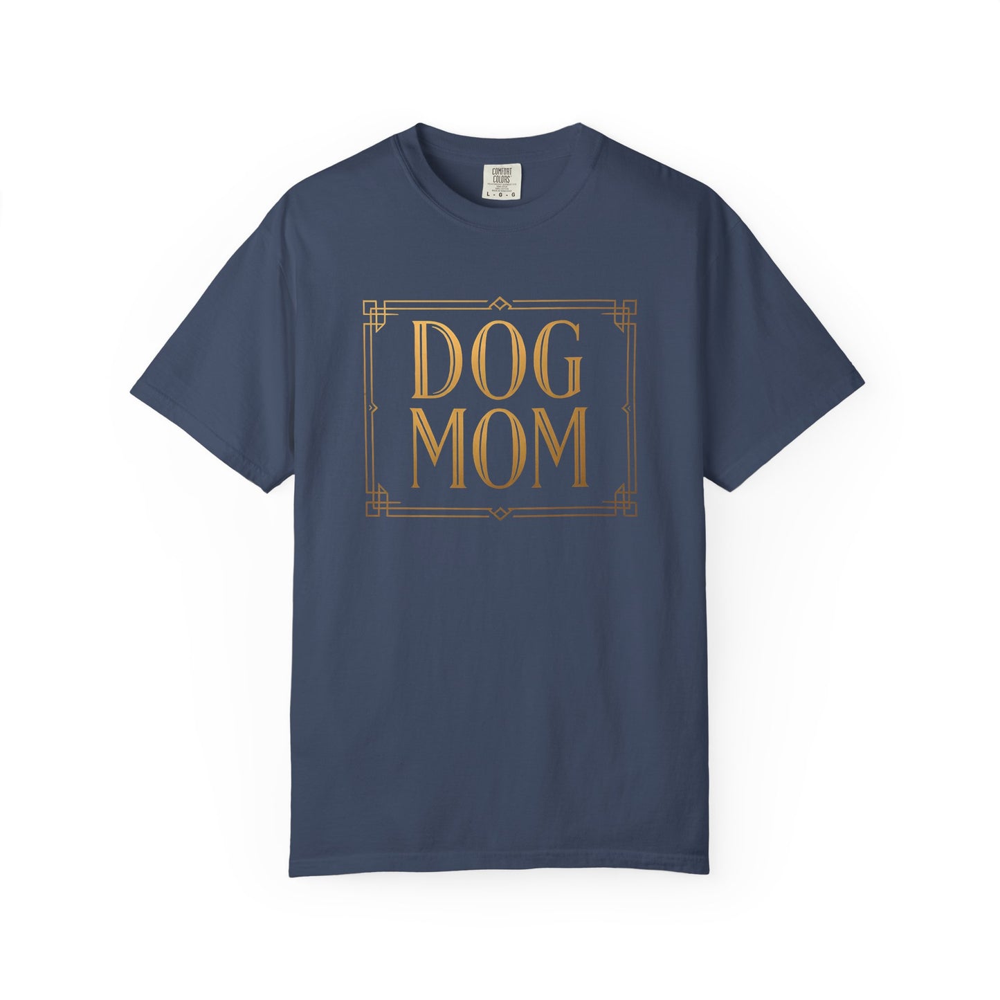 Dog Mom Garment-Dyed Unisex T-Shirt, Pet Lover Gift, Dog Owner Apparel, Casual Wear for Dog Moms, Birthday or Mother's Day Gift
