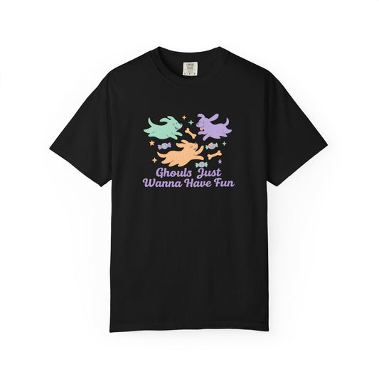 Ghouls Just Wanna Have Fun T-Shirt, Fun Halloween Tee, Unisex Casual Shirt, Ghoul Lover Gift, Spooky Season Apparel, Fall Party Wear