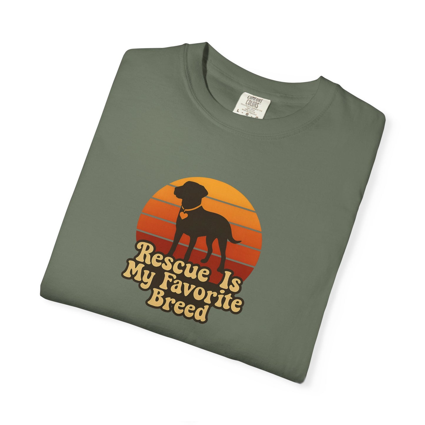Rescue Dog Lover T-Shirt, Unisex Garment-Dyed Tee, Pet Adoption Shirt, Animal Rescue Apparel, Gift for Dog Owners, Animal Lover Gift