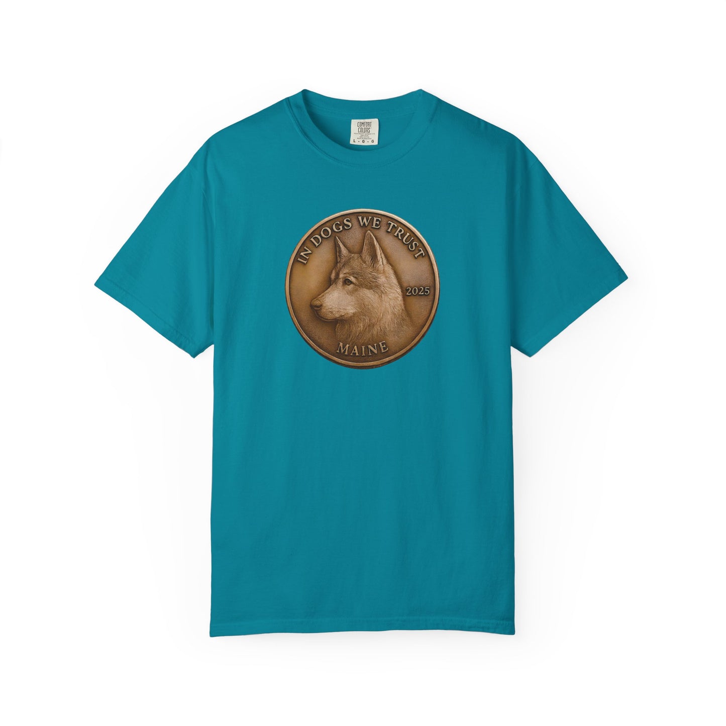 Maine State Coin T-Shirt Collection - Proud Dog Breed Illustrations