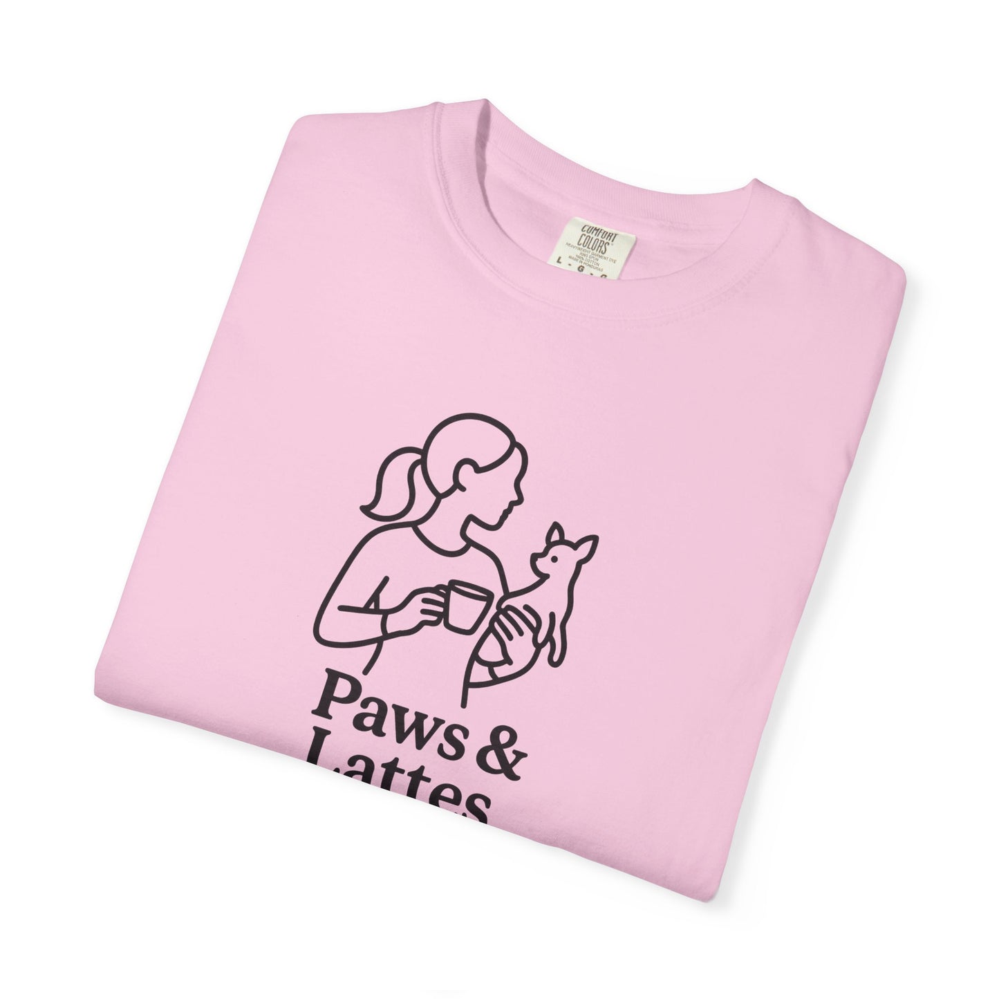 Paws & Lattes Unisex Garment-Dyed T-Shirt, Cute Pet Lover Tee, Coffee Lover Shirt, Animal Adoption Gift, Birthday Gift for Dog Lovers, [...]