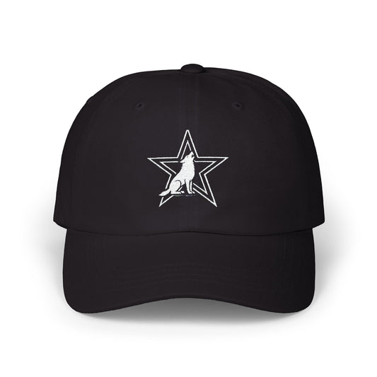 Dad Cap - Patriotic Wolf Star Design