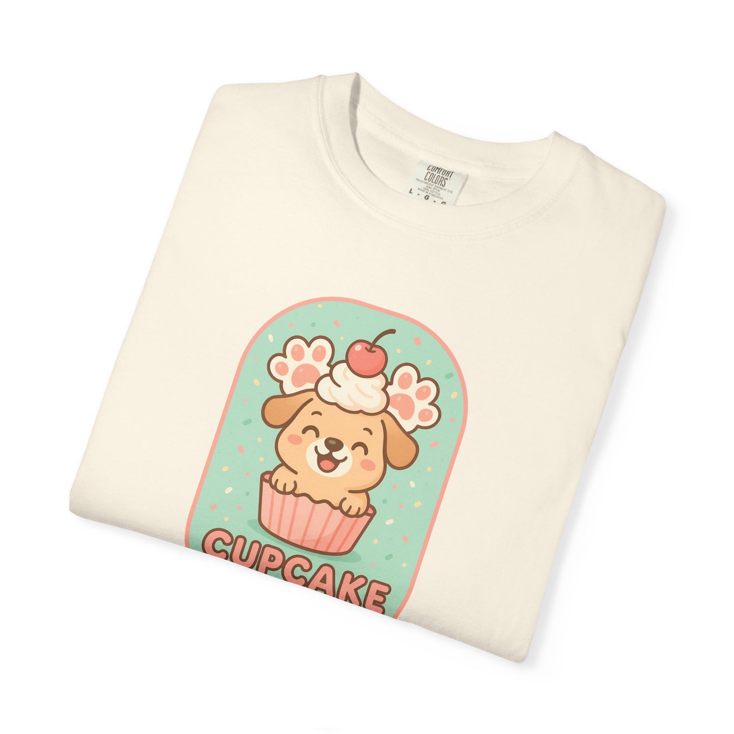 Cute Dog Cupcake Pawty Unisex T-shirt, Perfect for Animal Lovers, Pet Birthdays, Gifts, Casual Wear, Fun Gatherings, Dog Celebrations