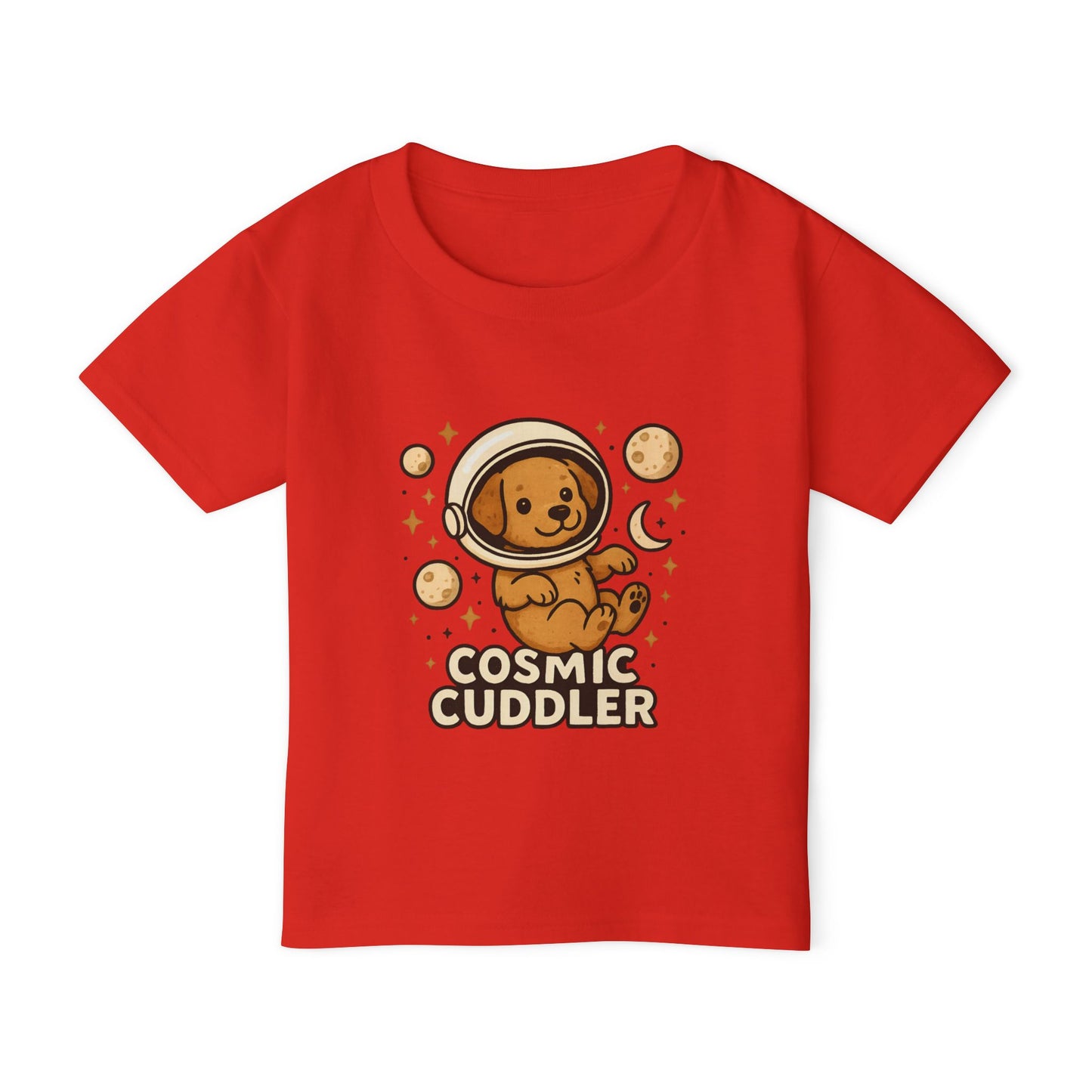 Cosmic Cuddler Toddler T-shirt | Cute Baby Tee, Toddler Space Shirt, Dog Lover Gift, Kids Astronaut Tee, Birthday Outfit