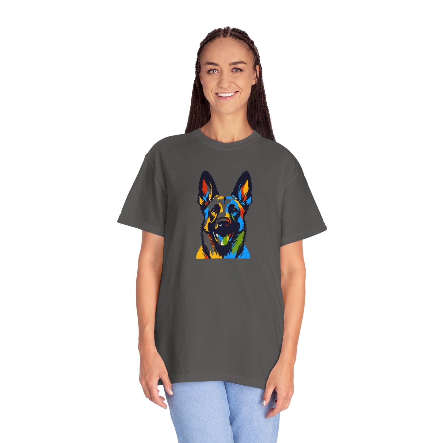 Colorful Belgium Malinois Art Unisex T-Shirt - Perfect for Pet Lovers