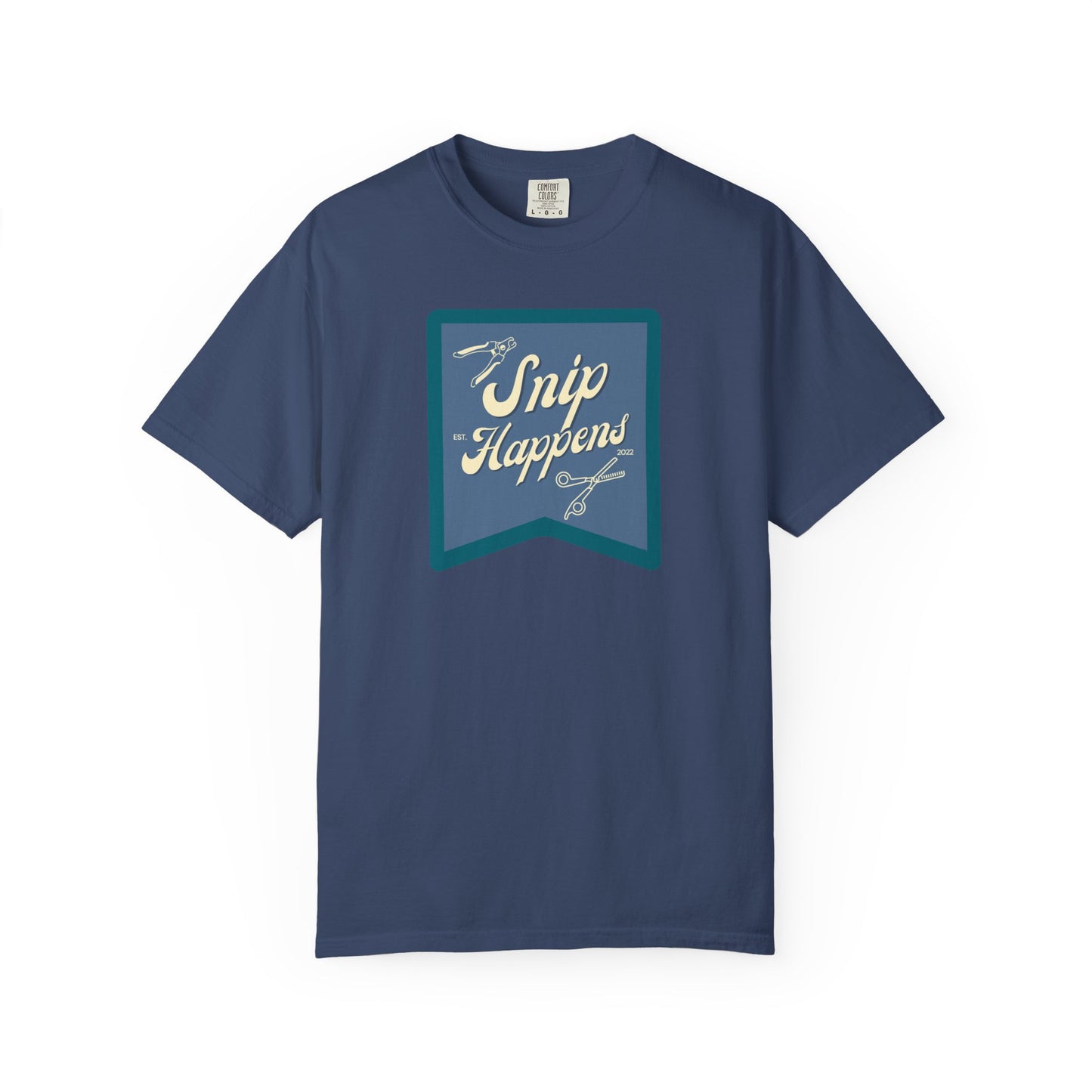 Snip Happens Unisex Garment-Dyed T-Shirt - Fun & Casual Apparel for Stitching Lovers