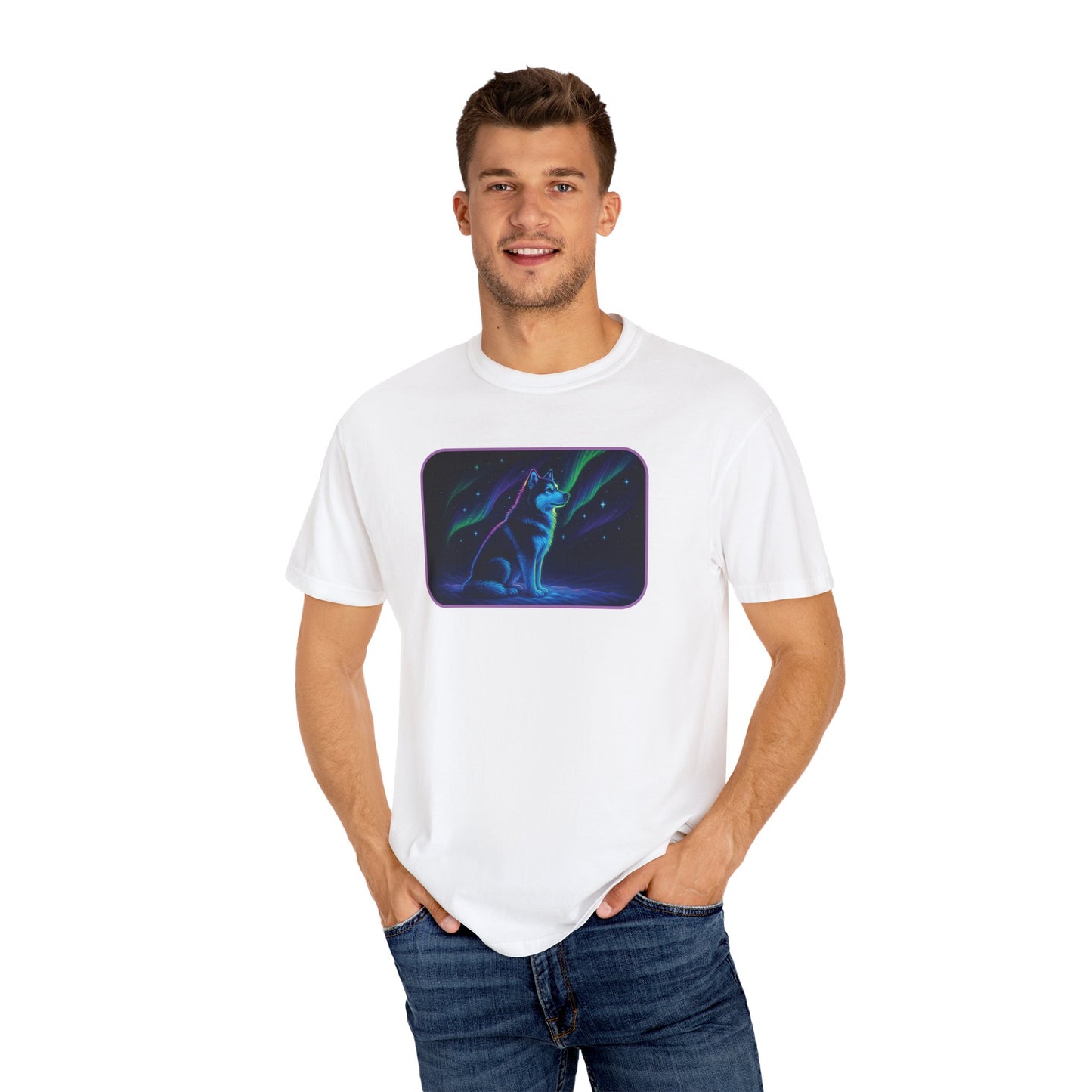 Alaskan Malamute Northern Lights T-shirt