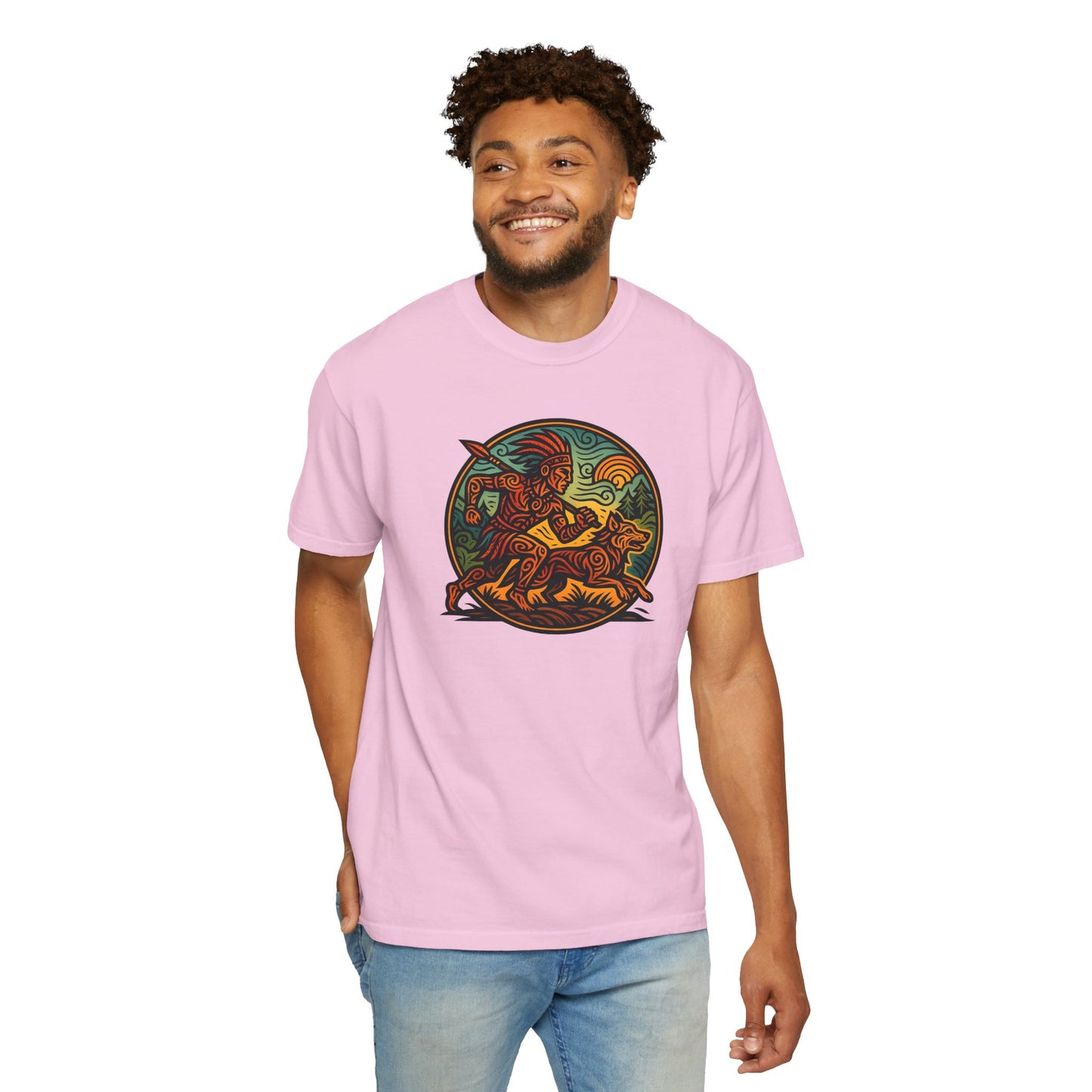 Vintage-Inspired Garment-Dyed T-Shirt, Artistic Tee for Nature Lovers, Perfect Gift for Birthdays, Casual Outings, Eco-Friendly Fashion