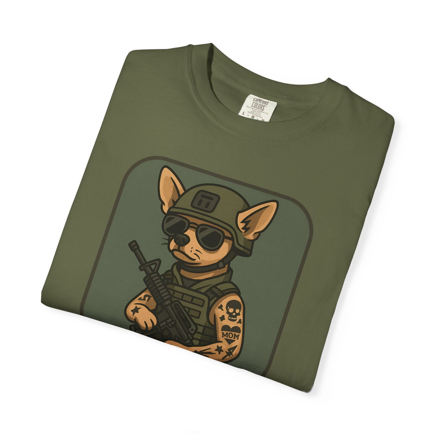 Funny Special Forces Chihuahua Unisex Garment-Dyed T-Shirt
