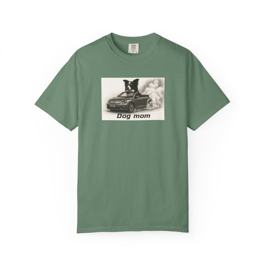 Dog Mom - Border Collie - “Cool Dogs in Cool Cars” T-Shirt Collection