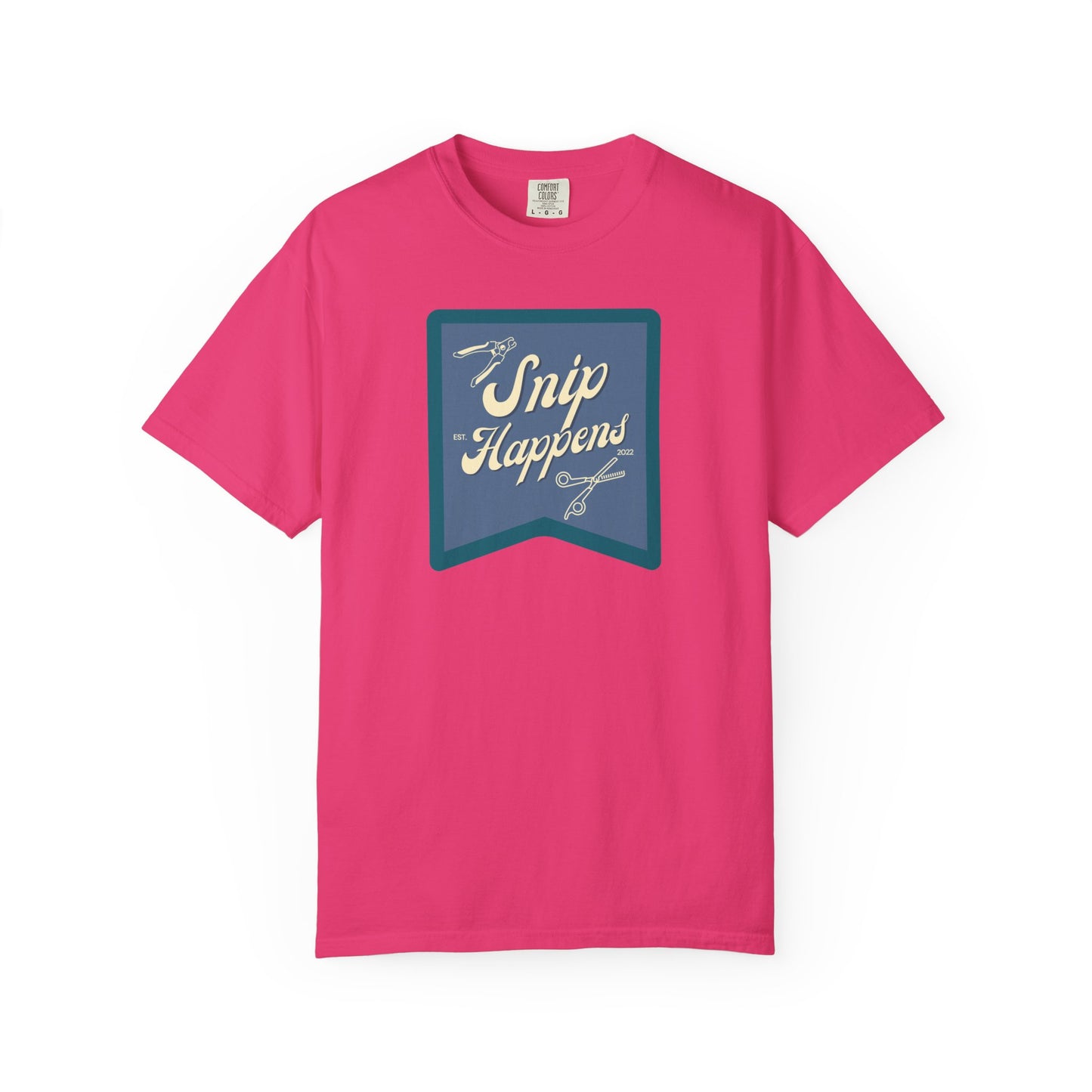 Snip Happens Unisex Garment-Dyed T-Shirt - Fun & Casual Apparel for Stitching Lovers