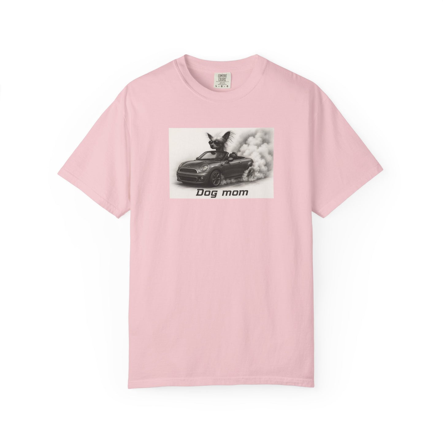 Dog Mom - Chinese Crested- “Cool Dogs in Cool Cars” T-Shirt Collection