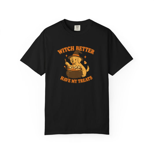 Funny Dog Halloween T-Shirt, Witch Better Have My Treats Tee, Unisex Graphic Shirt, Pet Lover Gift, Cute Dog Shirt, Spooky Season Apparel