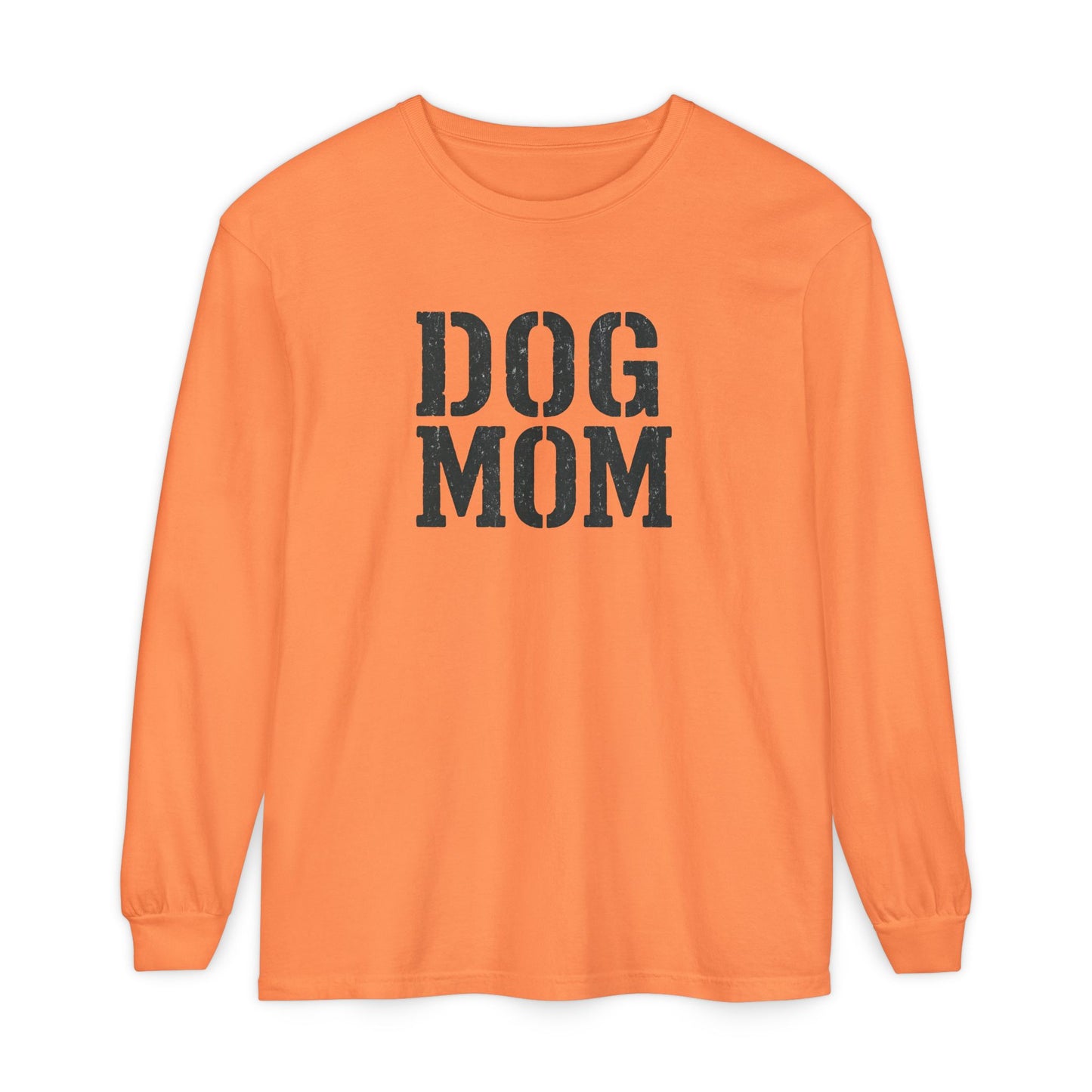 Dog Mom Long Sleeve T-Shirt | Gift for Dog Lovers, Casual Wear, Pet Owner Apparel, Perfect for Birthdays, Mother’s Day