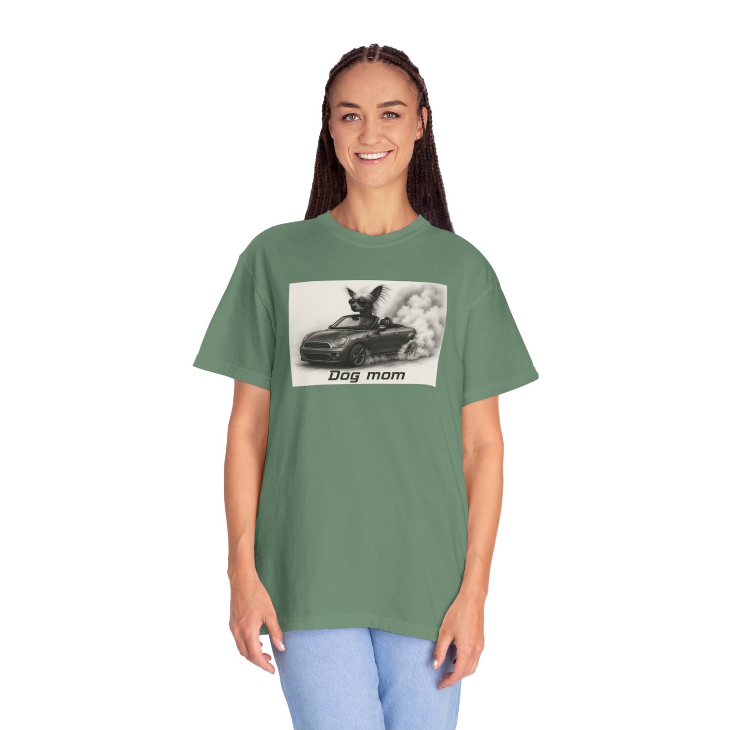 Dog Mom - Chinese Crested- “Cool Dogs in Cool Cars” T-Shirt Collection! 🐶🚗