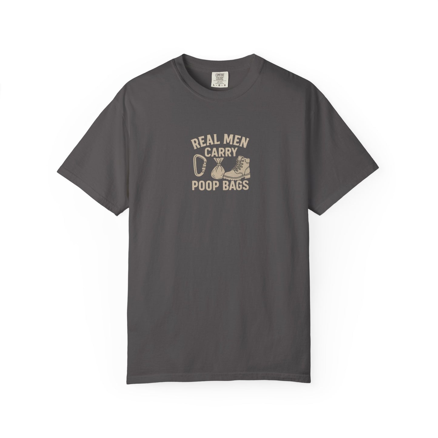 Real Men Carry Poop Bags Dog Dad T-Shirt