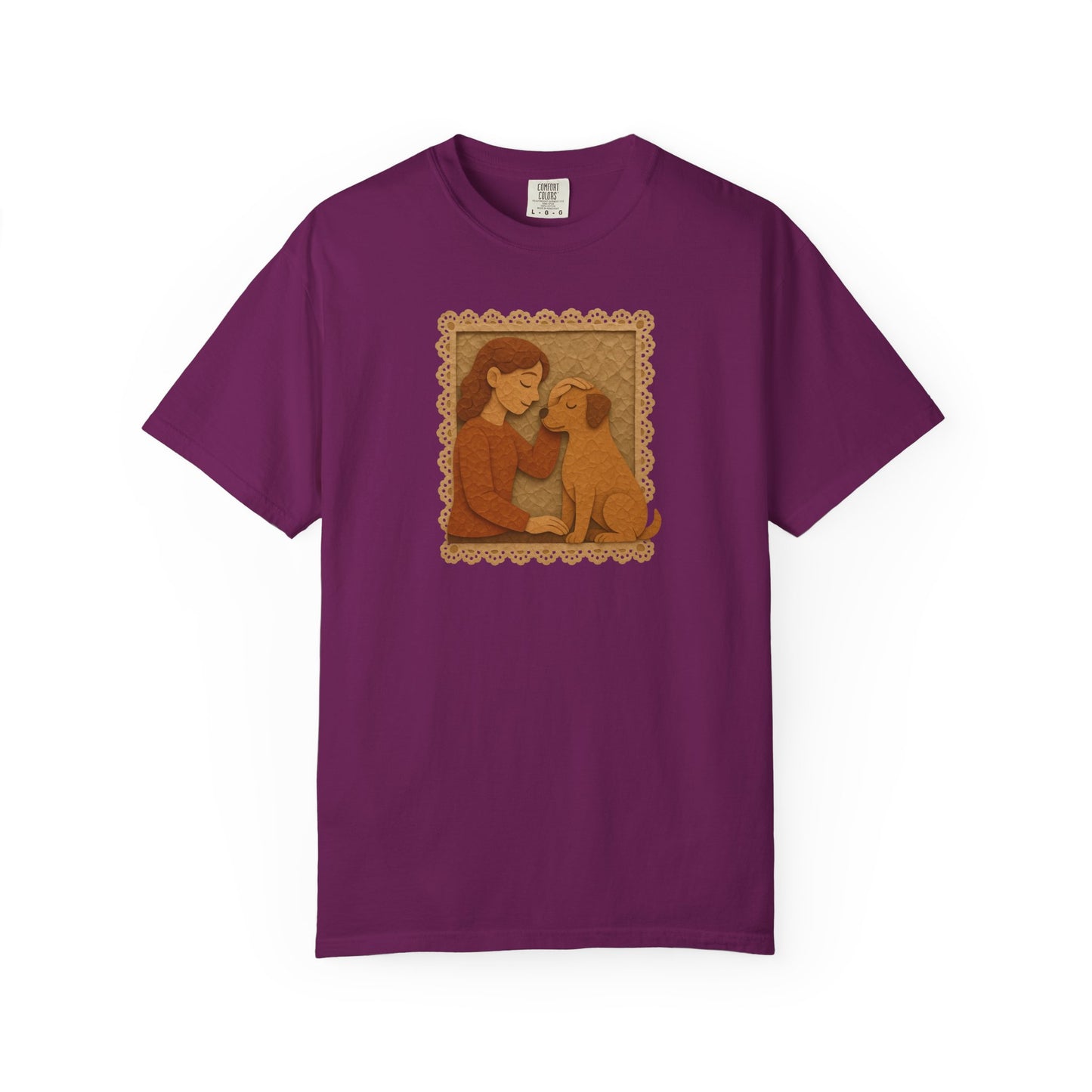 Dog Mom T-shirt - Unisex Garment-Dyed Tee for Dog Lovers
