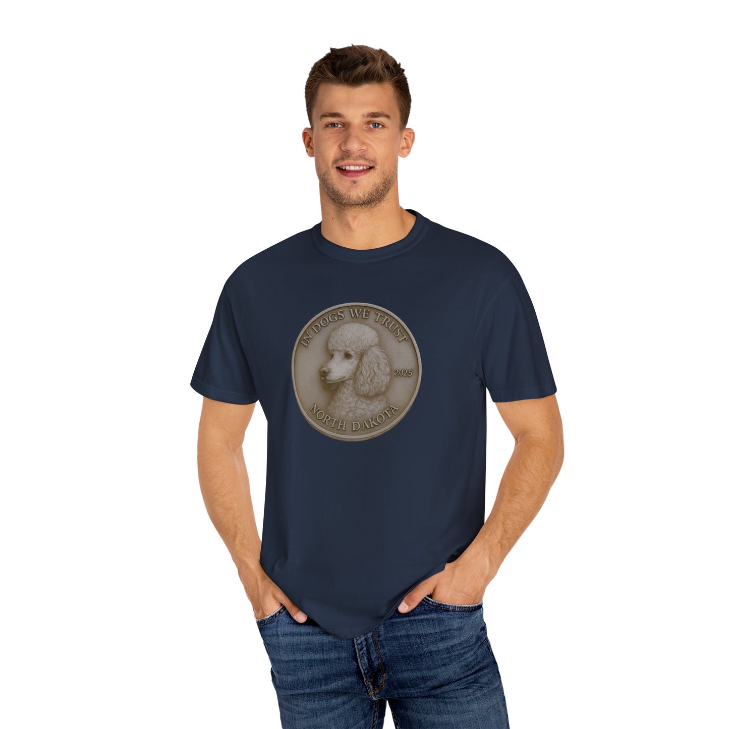 North Dakota State Coin T-Shirt Collection - Proud Dog Breed Illustrations