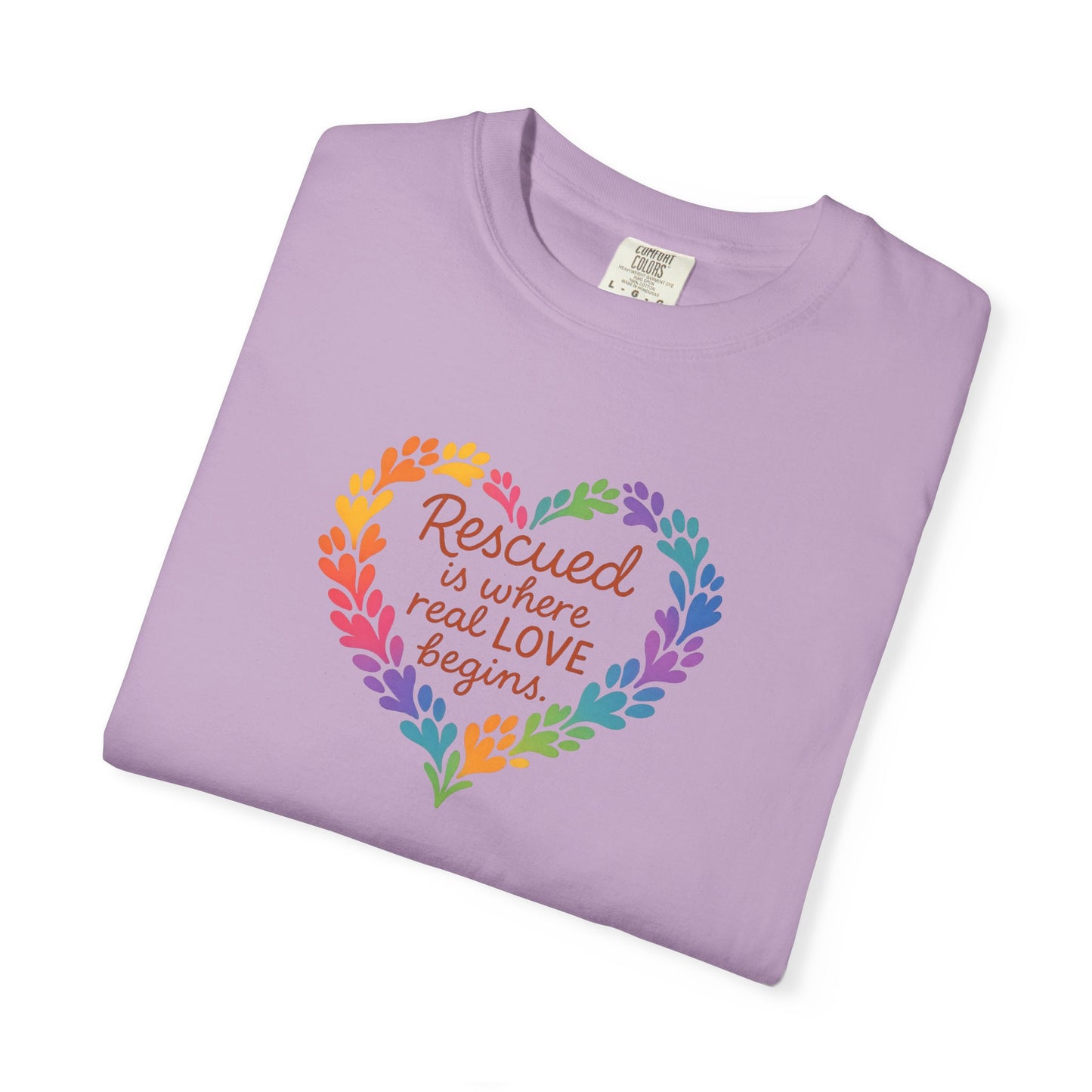 Heartwarming Rescue T-Shirt for Animal Lovers, Gift for Pet Owners, Adoption Day, Love Your Pet, Eco-Friendly Apparel