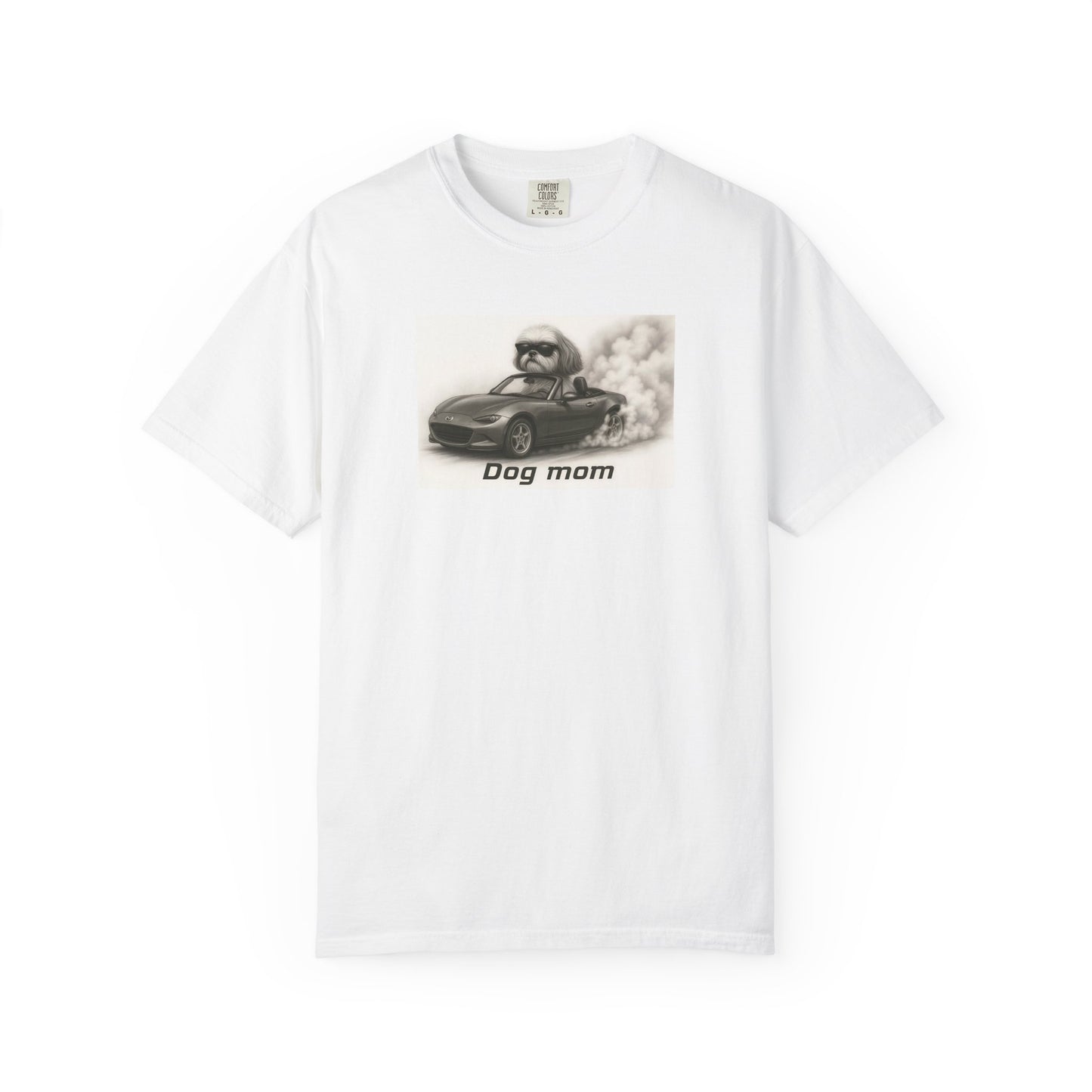 Dog Mom - Shih Tzu - “Cool Dogs in Cool Cars” T-Shirt Collection