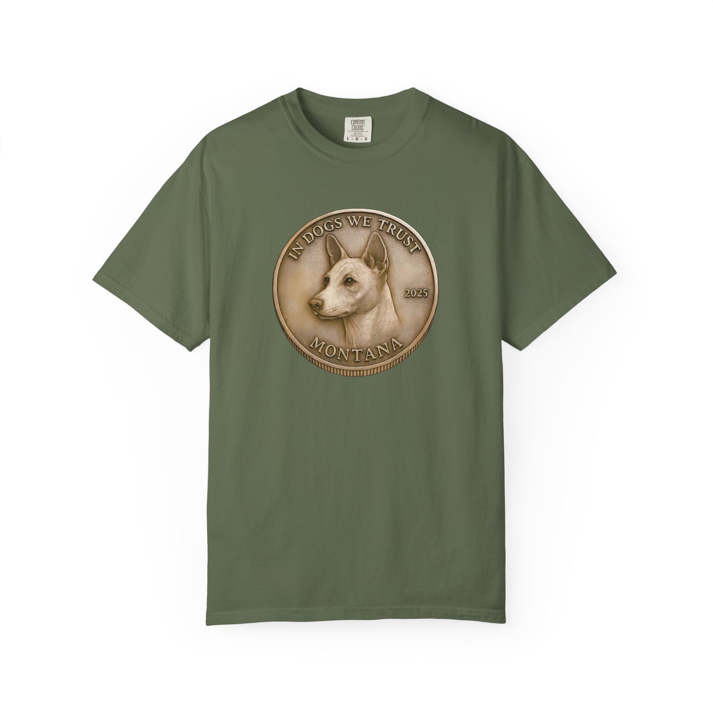 Montana State Coin T-Shirt Collection - Proud Dog Breed Illustrations