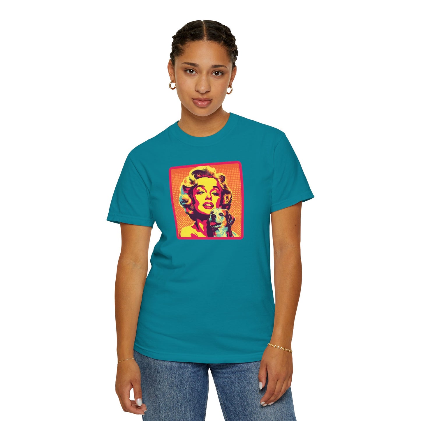 Vintage Dog Mom T-shirt - Unisex Garment-Dyed Tee for Dog Lovers