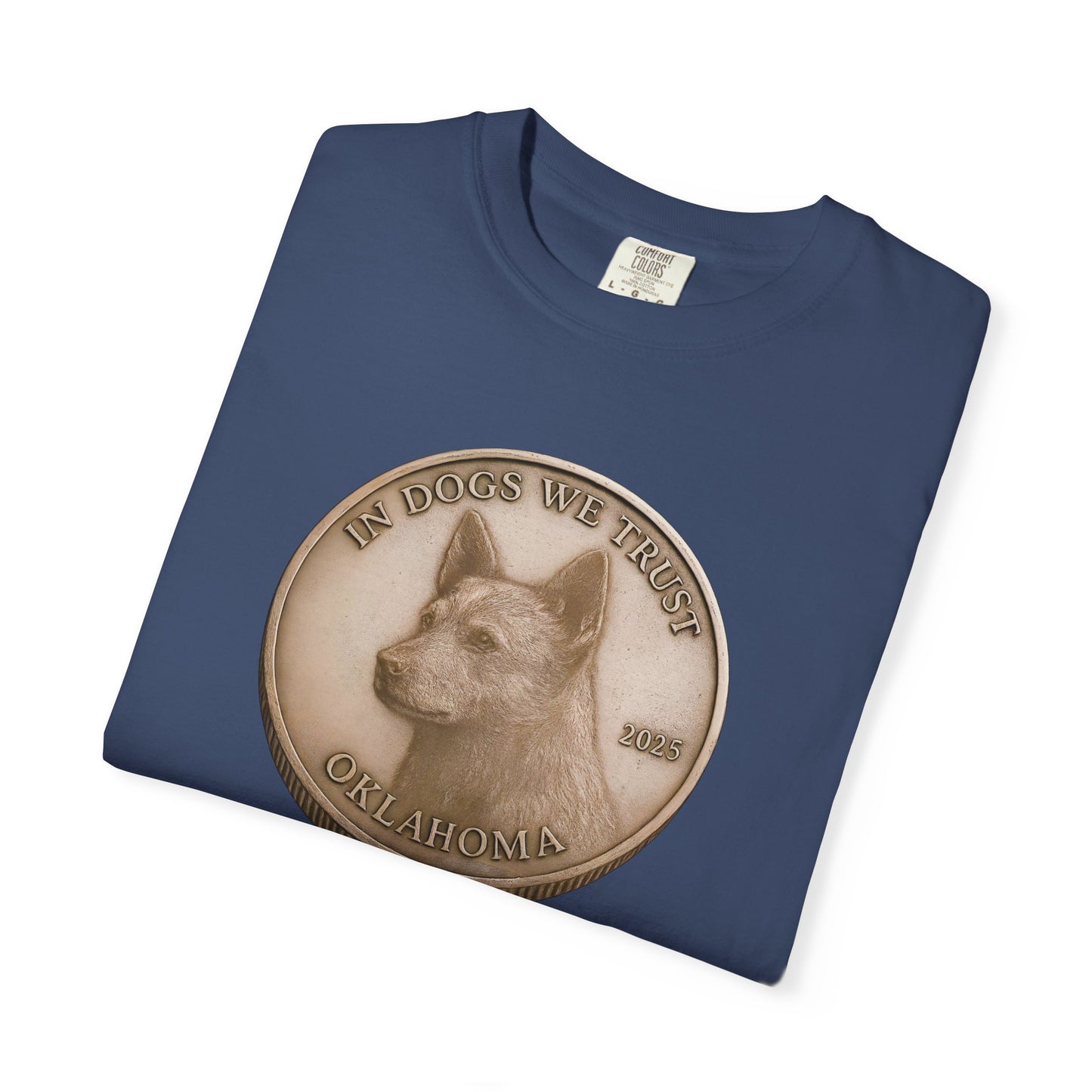 Oklahoma State Coin T-Shirt Collection - Proud Dog Breed Illustrations