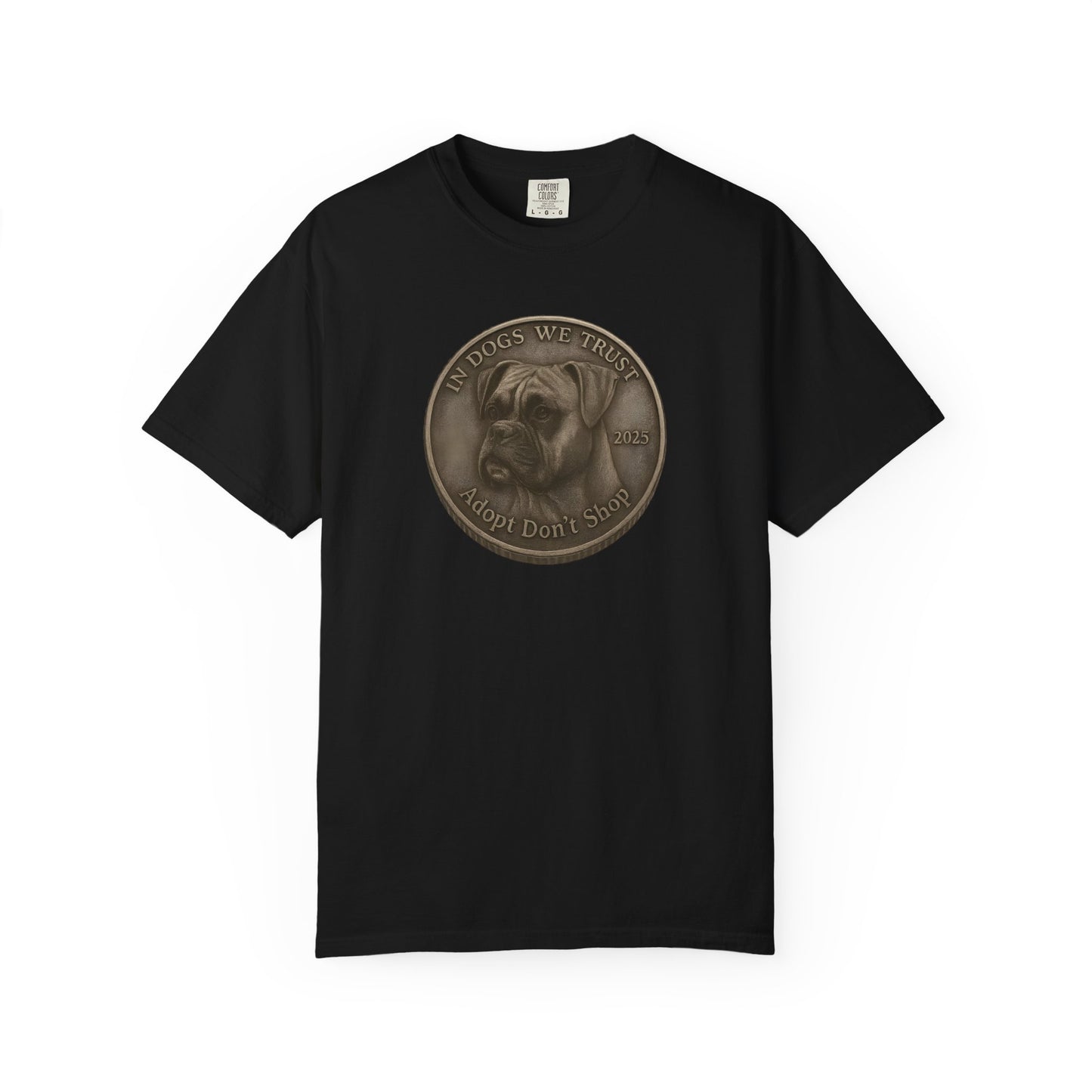 Adopt Don't Shop State Coin T-Shirt Collection - Proud Dog Breed Illustrations